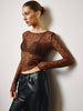 Anna | Semi-Transparente Spitzenbluse