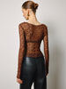 Anna | Semi-Transparente Spitzenbluse
