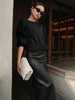 Anna | Kurzes Sweatshirt mit Gürtel