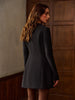 Clara | Kurzes V-Ausschnitt Kleid mit Piping