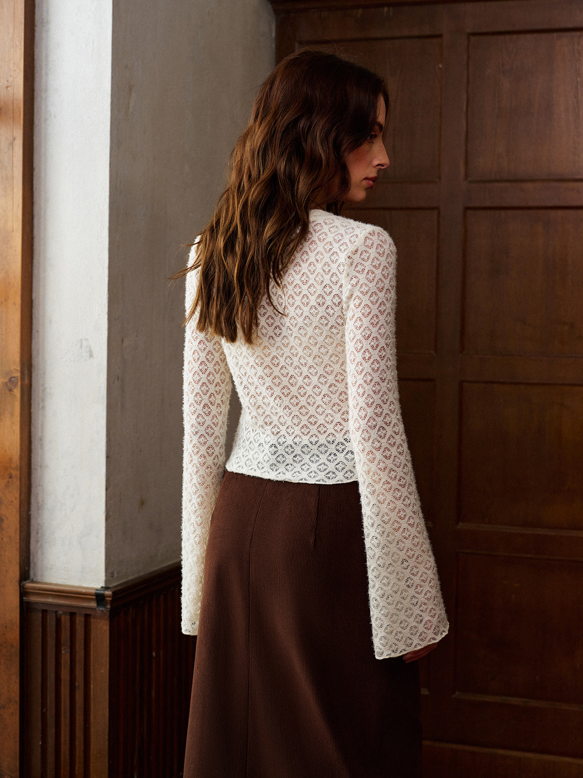 Sophie | Elegante Bluse mit Glockenärmeln und Knopfleiste