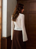 Sophie | Elegante Bluse mit Glockenärmeln und Knopfleiste
