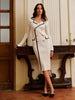 Mia | Elegantes Midi-Kleid mit Metallakzenten