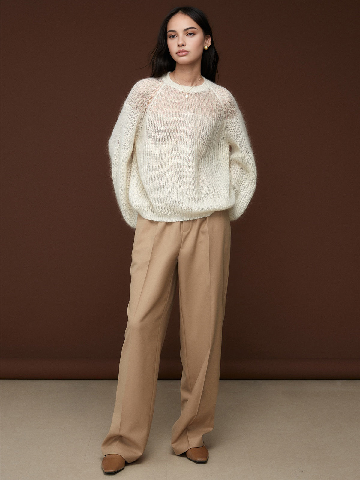 Clara | Elegante Strickbluse aus Wollmischung