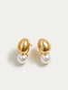 Mia | Detachable-Peal Golden Bean Ohrstecker