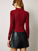 Clara | Elegante Faltenbluse mit Schlitz