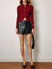 Clara | Elegante Faltenbluse mit Schlitz