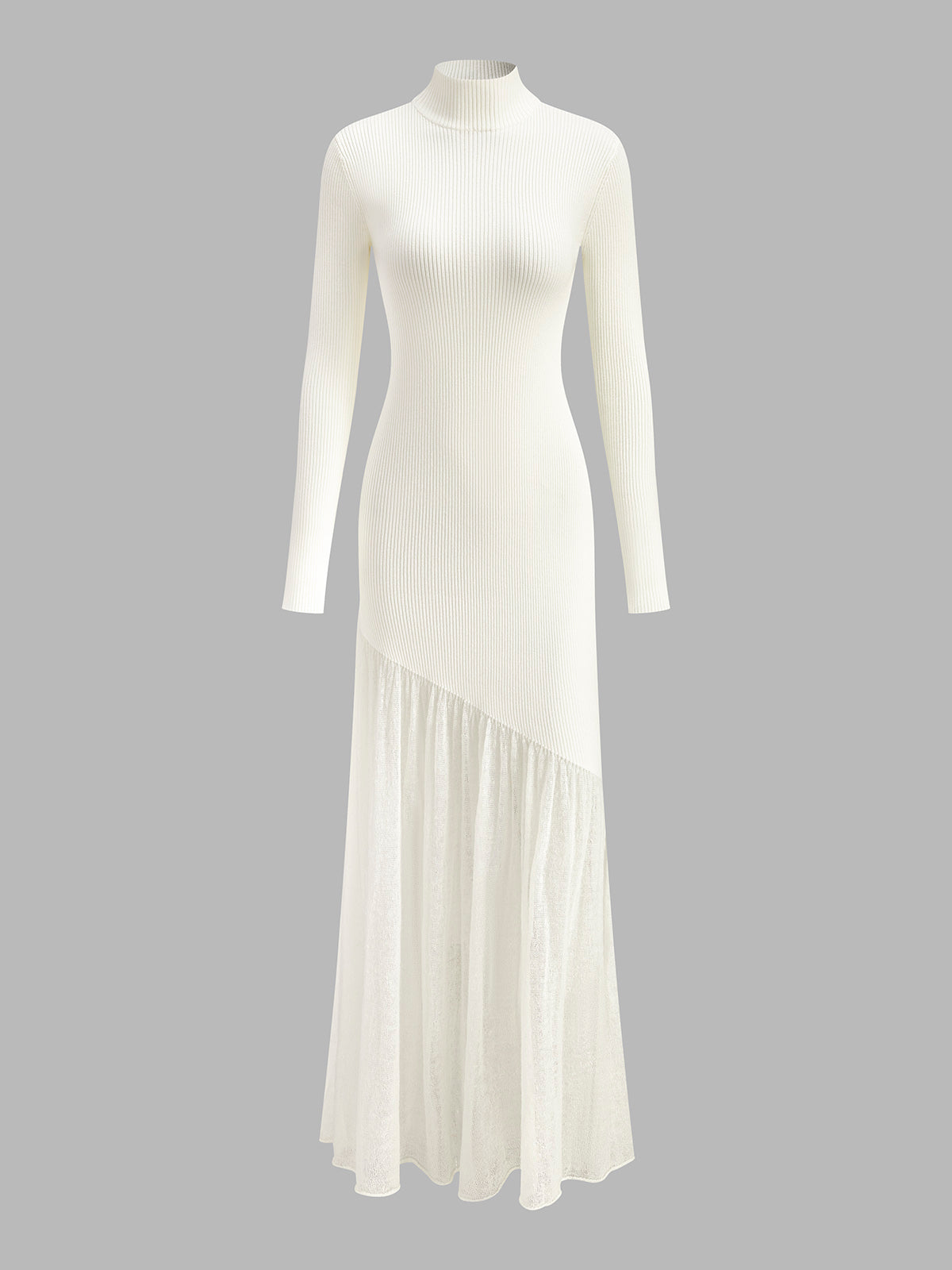 Leni | Elegantes Strickkleid mit Stehkragen