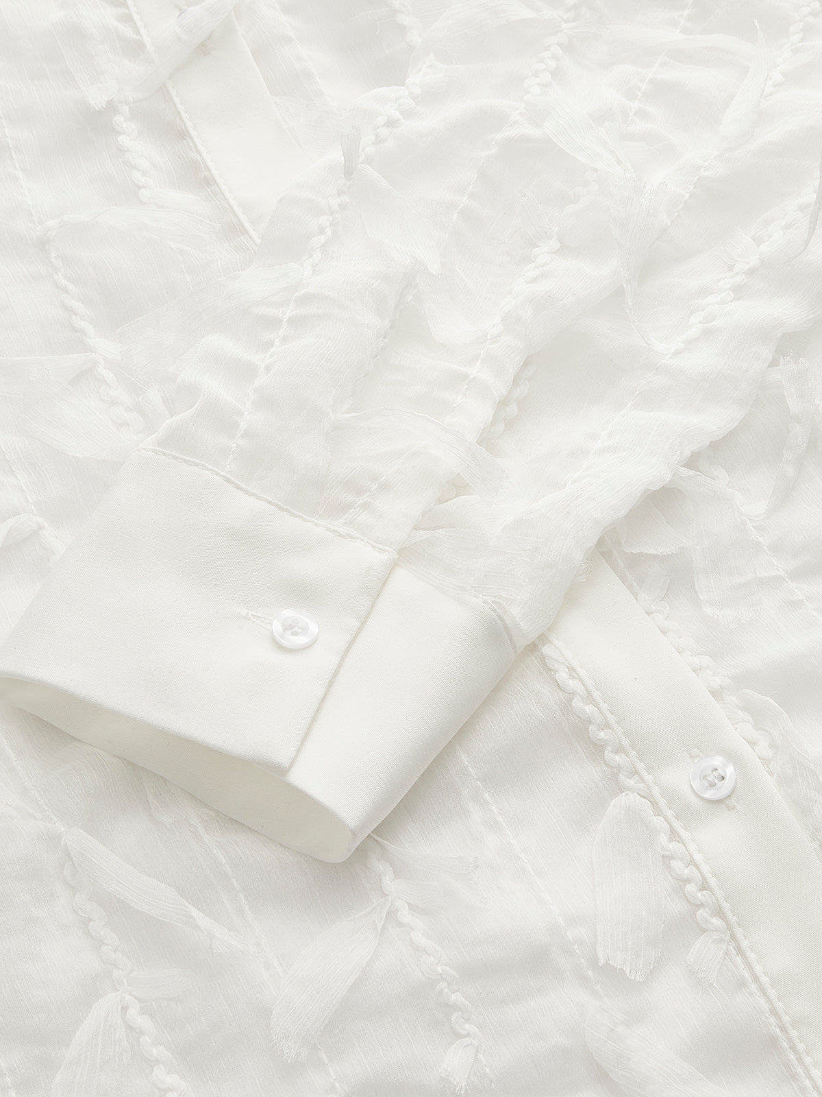Livia | Chiffon-Tassel Poloshirt