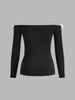 Clara | Romantisches Off-Shoulder T-Shirt mit Blumenmuster