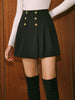 Miriam | Eleganter Faltenrock mit Metall-Details