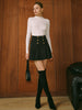 Miriam | Eleganter Faltenrock mit Metall-Details