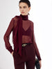 Clara | Transparente Chiffon-Bluse mit Schleife
