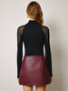 Clara | Elegantes T-Shirt mit transparenten Schultern und Punkten