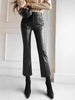 Lena | Kunstleder Skinny Cropped Hosen