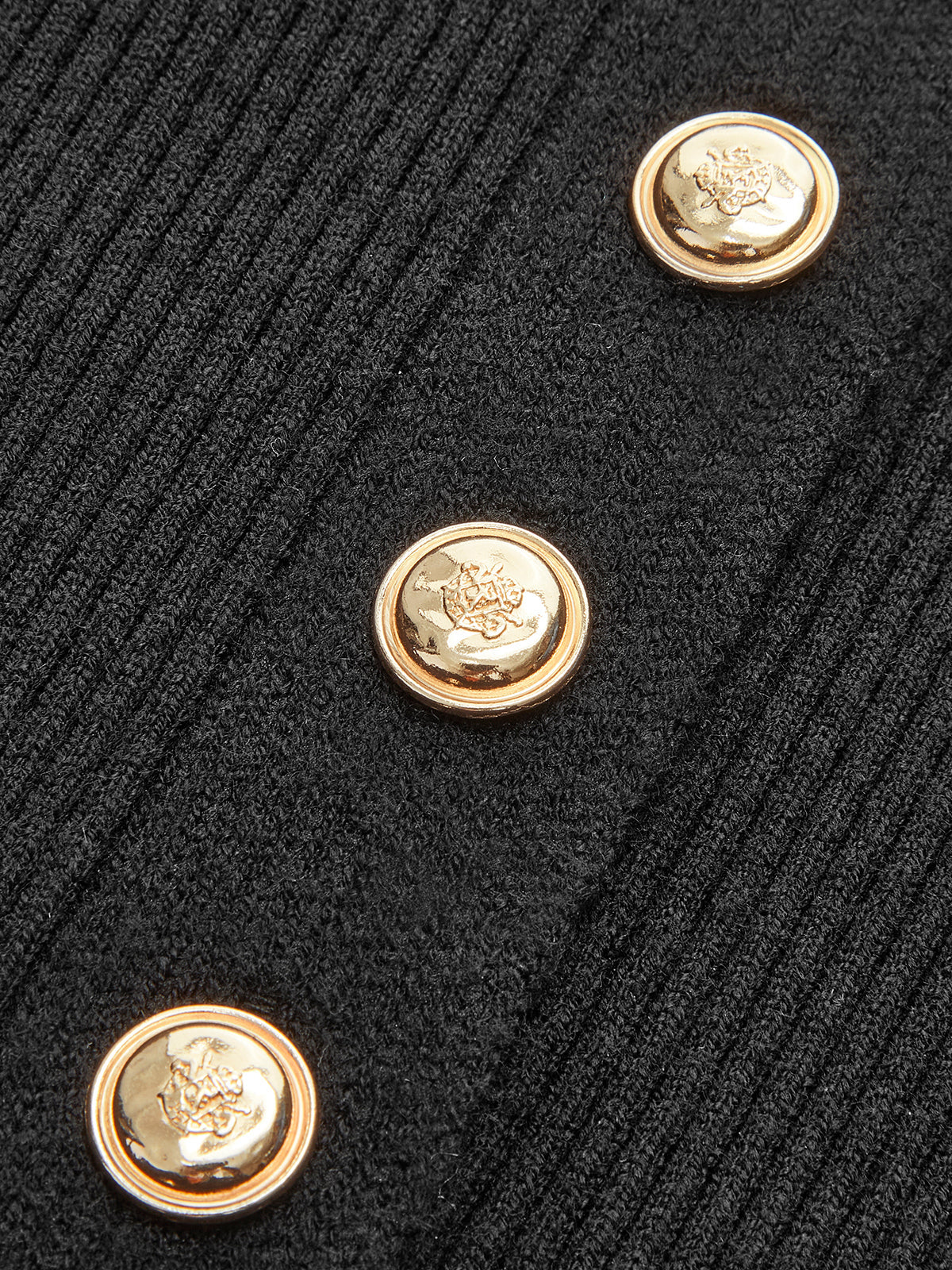 Clara | Elegantes Button Down Skinny Strickoberteil