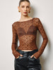 Anna | Semi-Transparente Spitzenbluse