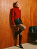 Clara | Eleganter Rollkragenpullover mit Knoten-Detail