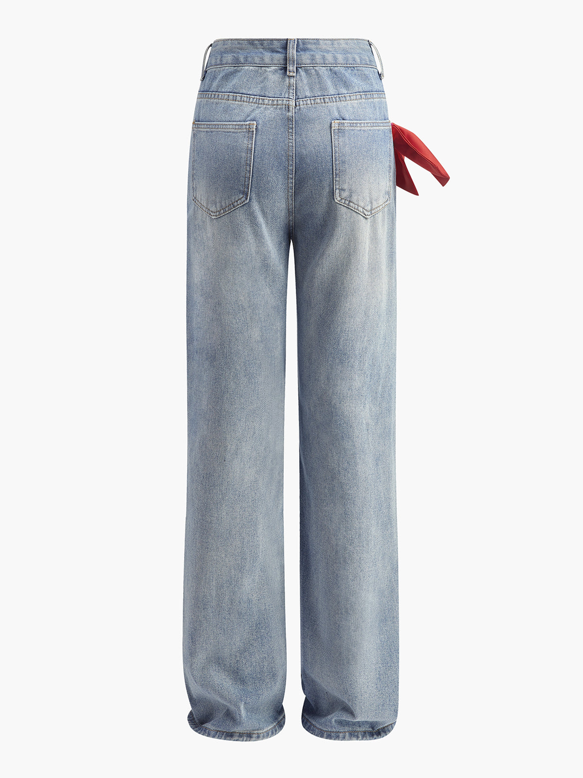 Isabella | Mid-Waist Jeans mit Schleifen-Details