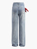 Isabella | Mid-Waist Jeans mit Schleifen-Details