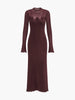 Clara | Wollmischung 3D Blumen-Latzkleid