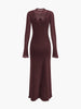 Clara | Wollmischung 3D Blumen-Latzkleid