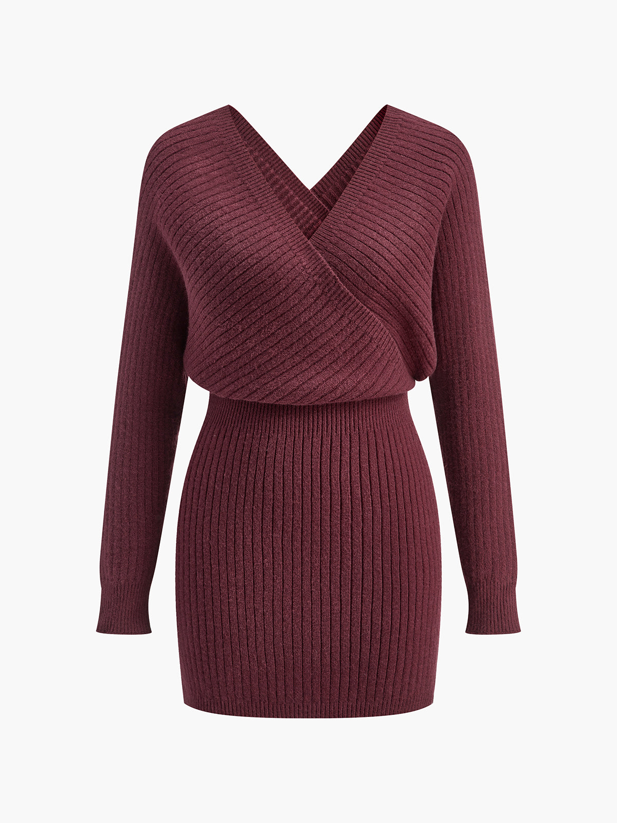 Clara | Criss Cross Cinched Strickkleid