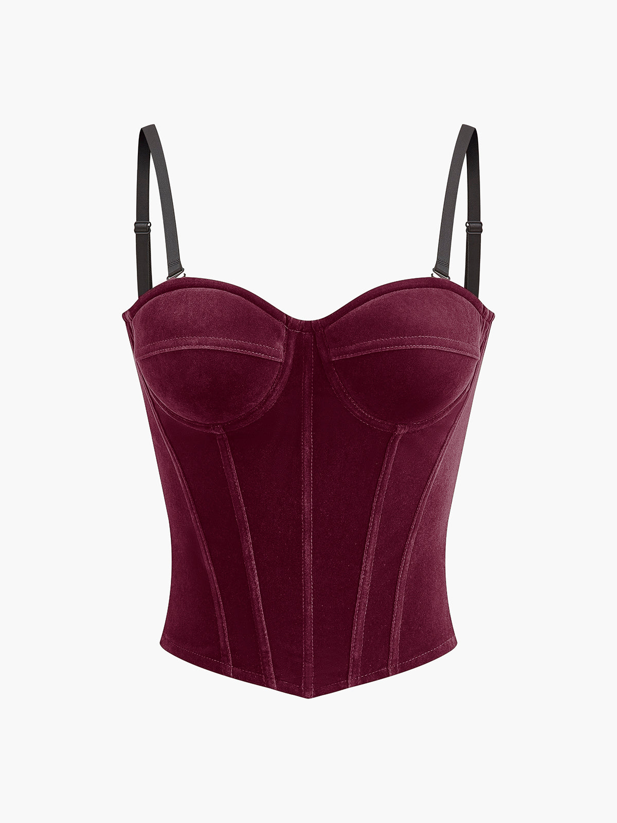 Klara | Elegantes Velours-Cami-Top mit Reißverschluss