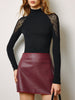 Clara | Elegantes T-Shirt mit transparenten Schultern und Punkten