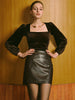 Marie | Elegantes Samt-Top mit quadratischem Ausschnitt
