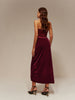 Sophie | Satin-Paneel Samt Plisseerock Tube Kleid