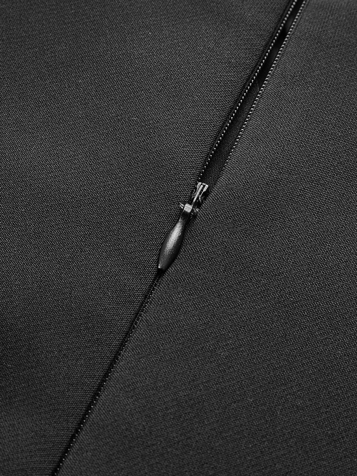 Eleganz | Farbblock Off-Shoulder Glockenärmel Kleid