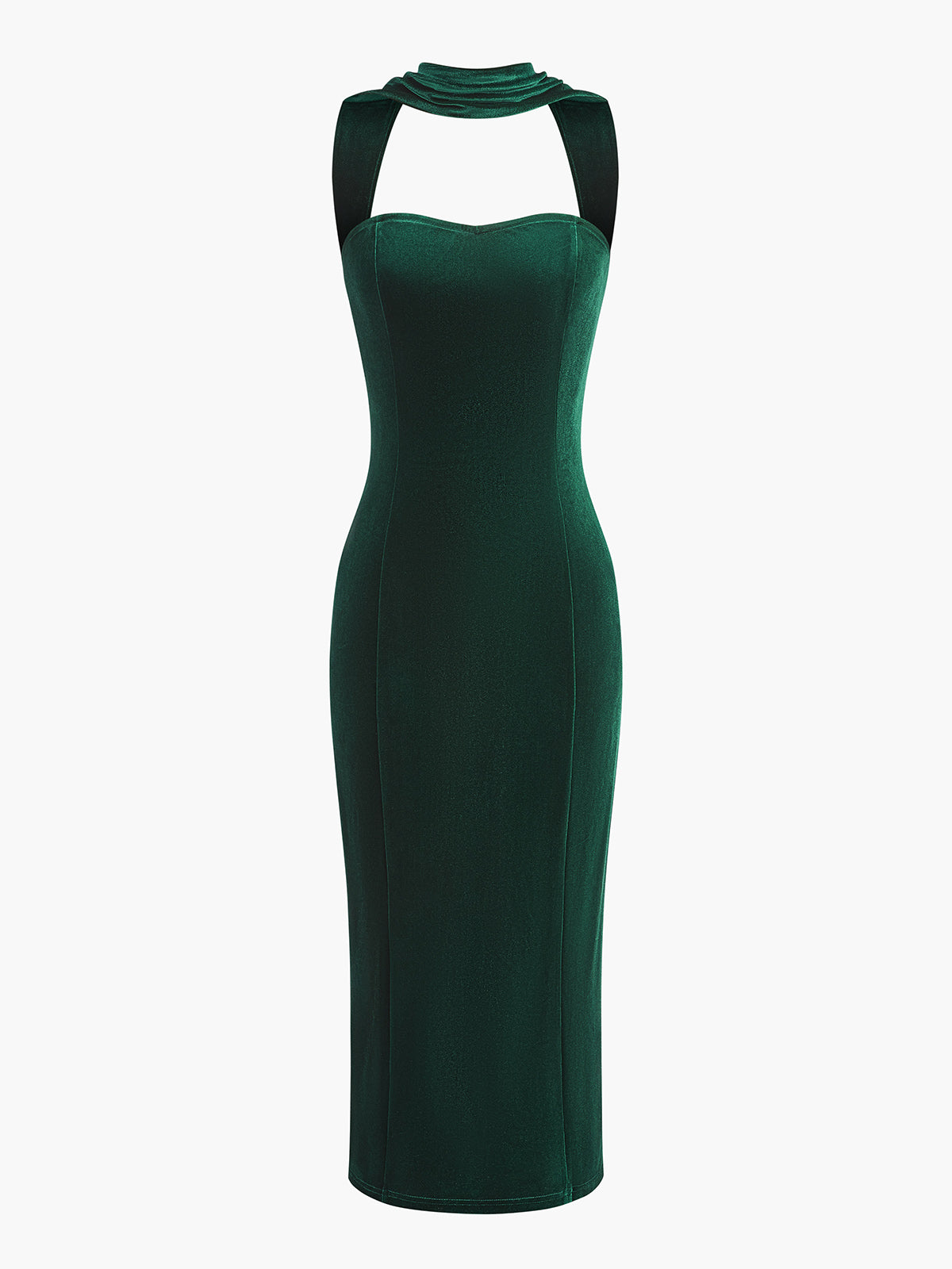 Vivien | Elegantes rückenfreies Samtkleid