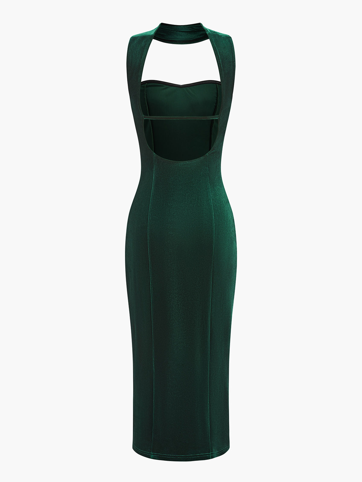 Vivien | Elegantes rückenfreies Samtkleid