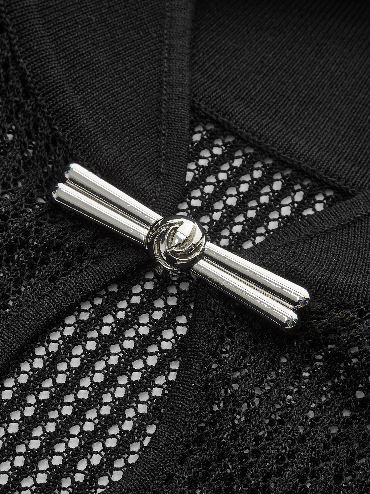 Clara | Semi-transparentes Strickoberteil mit Keyhole-Ausschnitt