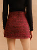 Clara | Eleganter Tweed Reißverschlussrock