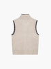 Lena | Pullover-Vest mit Kontrastbesatz und Halsband