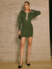 Elegante Akzente | Pulloverkleid mit Schleifenverzierung und Cutouts