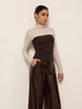 Marlene | 2-in-1 Mock Neck Color Block Jersey Top