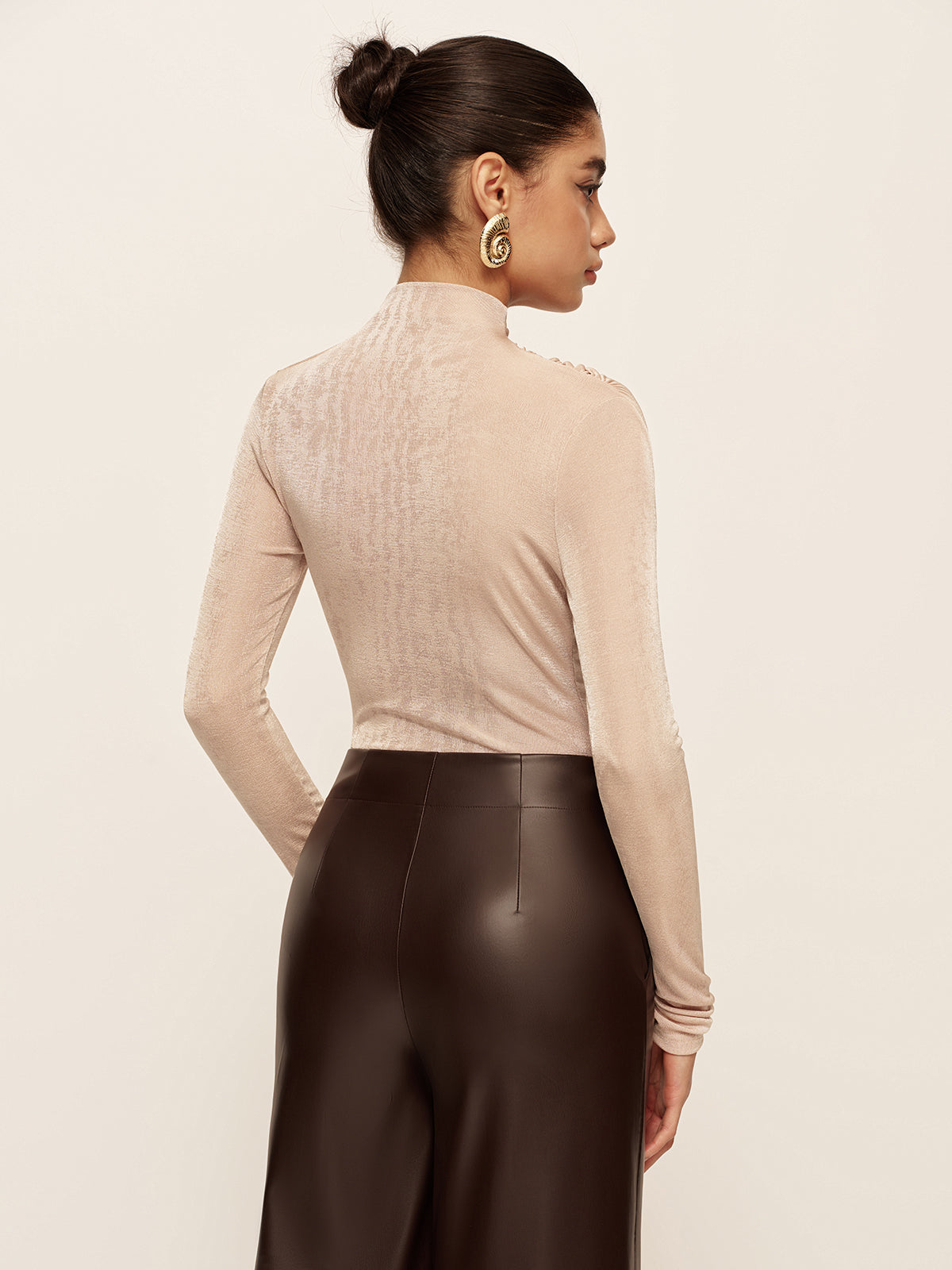 Sophie | Vielseitiges gerafftes Slim T-Shirt