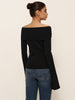 Emilia | Elegantes Strickoberteil mit Schleifen-Dekoration