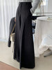 Lena | Hoch taillierte Falten-Hosen mit weitem Bein