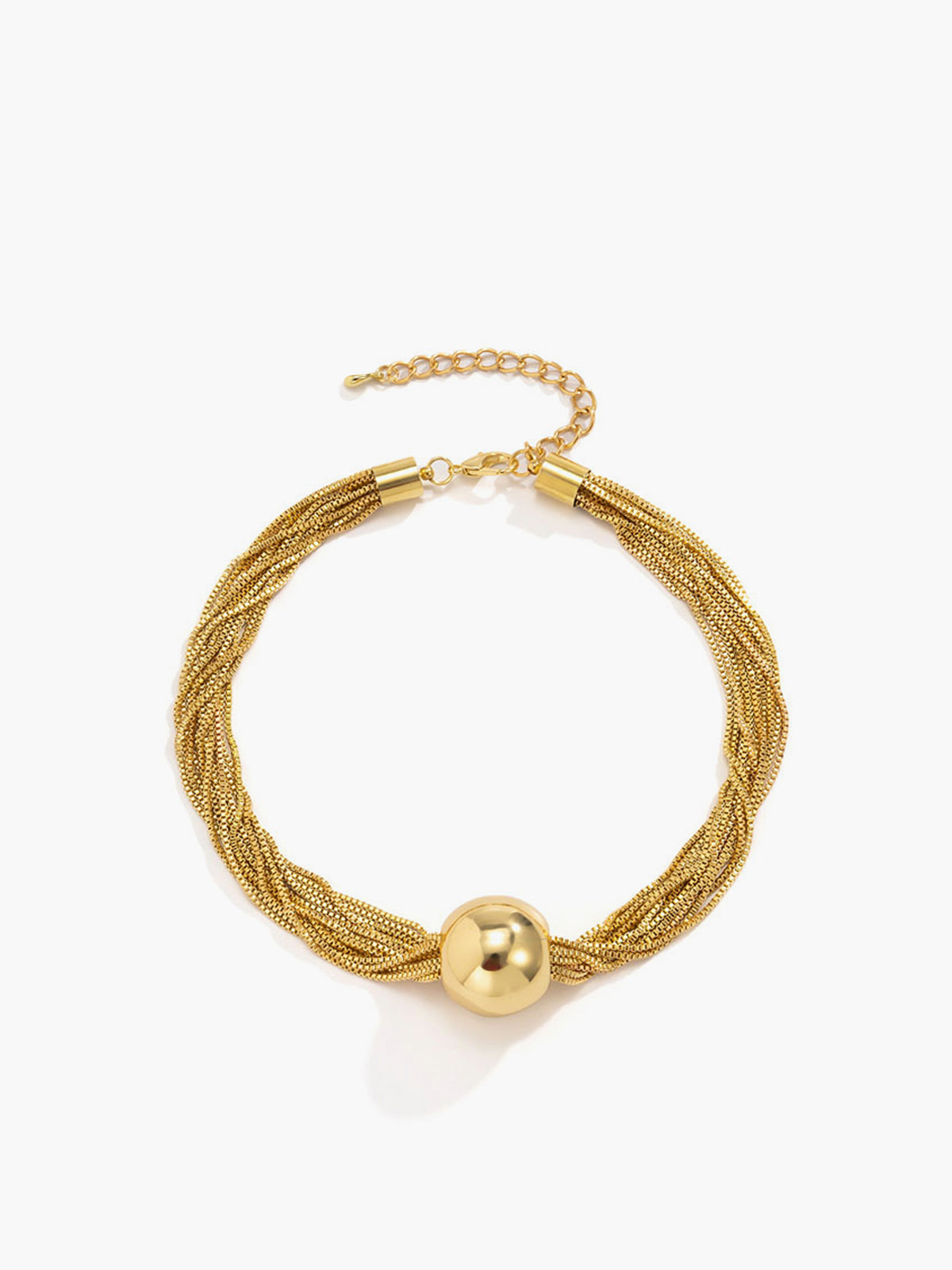 Leonie | Glänzender Multi-Chain Ball Choker