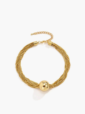 Leonie | Glänzender Multi-Chain Ball Choker