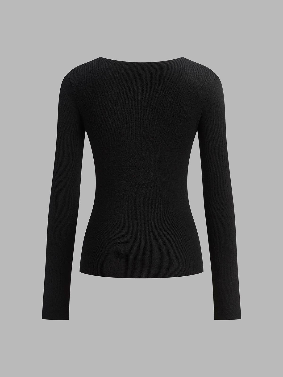 Maxi Shirt | Zweifarbige Strickoberteil