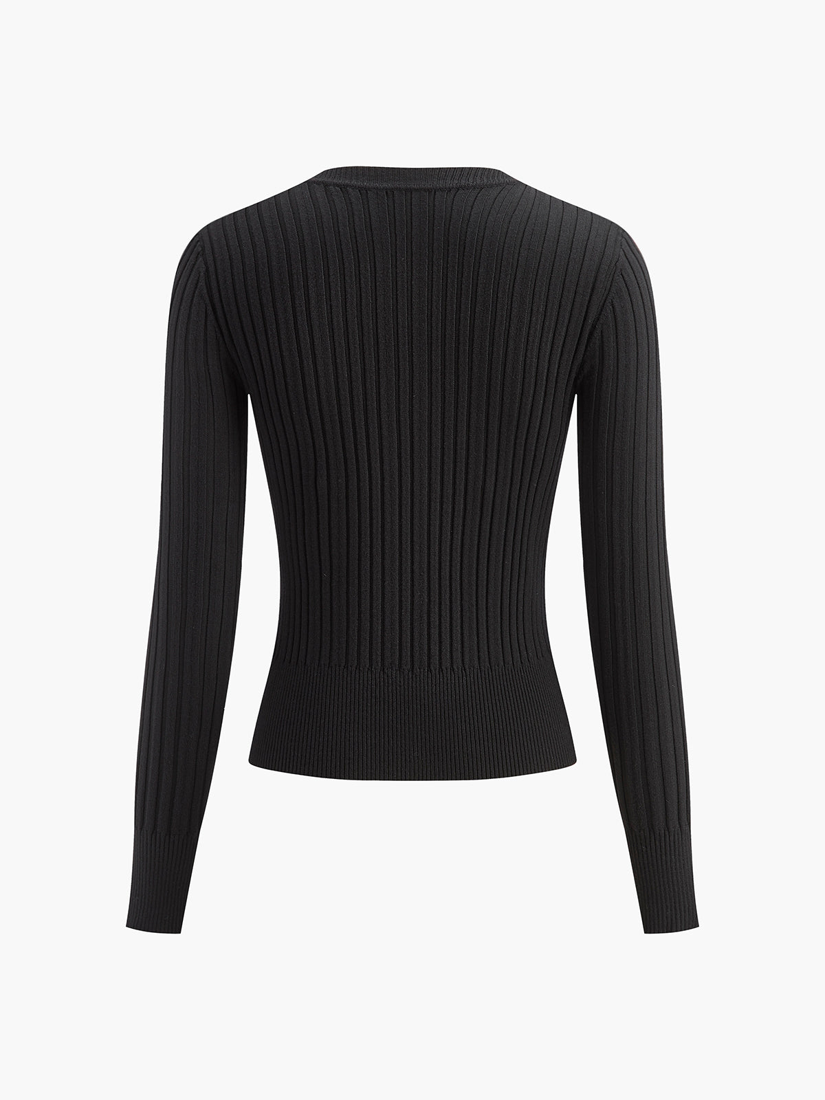 Leonie | Skinny Strickoberteil mit Hakenfront