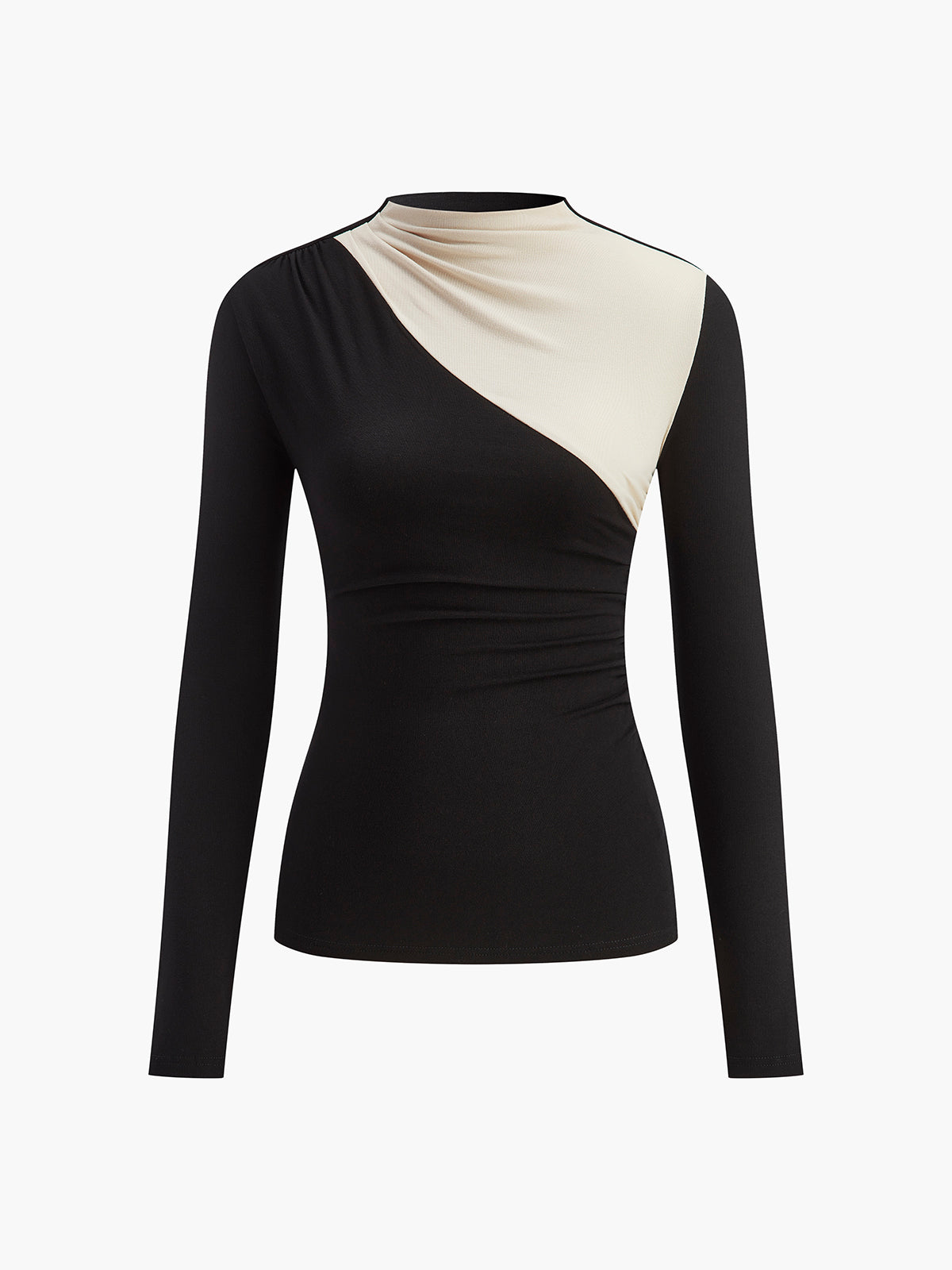 Lara | Stilvolles Farbblock Langarm-T-Shirt