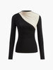 Lara | Stilvolles Farbblock Langarm-T-Shirt