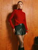 Clara | Eleganter Rollkragenpullover mit Knoten-Detail