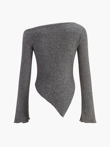 Klara | Asymmetrisches Cold-Shoulder Oberteil
